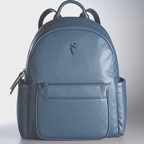 Simply Vera Vera Wang Green and Blue Backpack with Structured Design - Picture 1 of 6